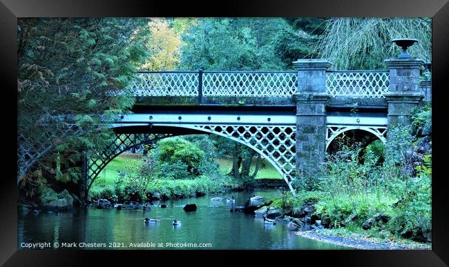 Tranquil Buxton Bridge Framed Print by Mark Chesters
