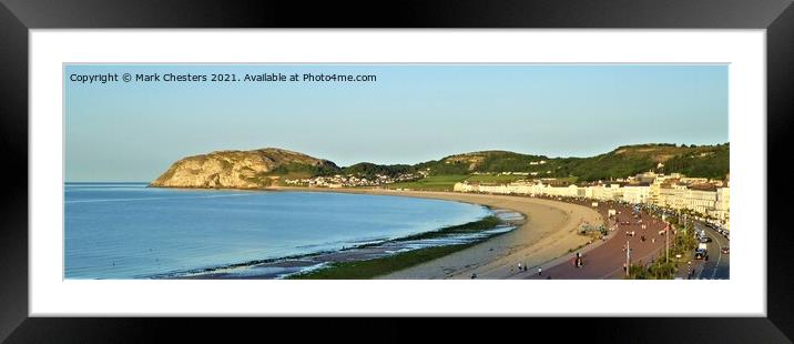 Majestic Little Orme Bay Framed Mounted Print by Mark Chesters