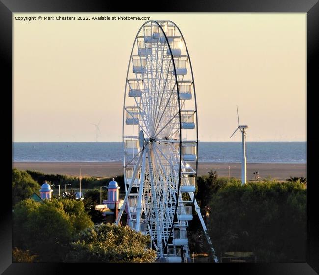 Southport Big Wheel Framed Print by Mark Chesters