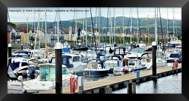 DEGANWY MARINA 1 Framed Print by Mark Chesters