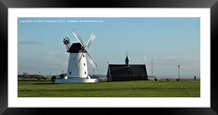 Lytham Windmill Framed Mounted Print by Mark Chesters