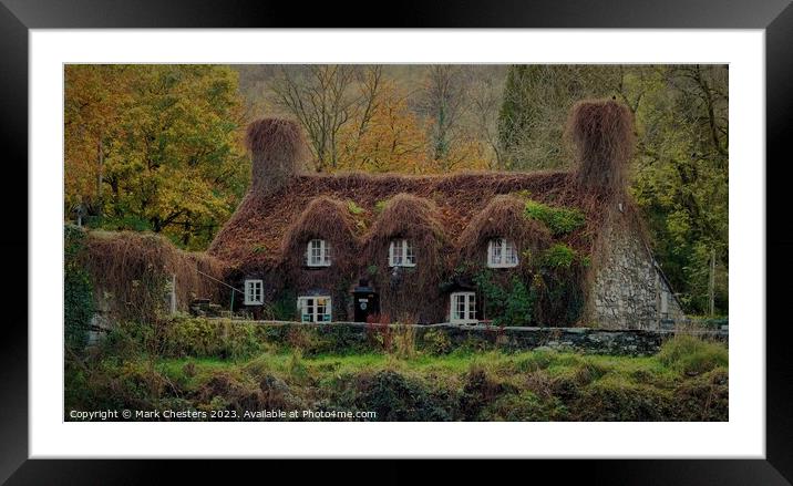 Enchanting Autumn Tea House Framed Mounted Print by Mark Chesters