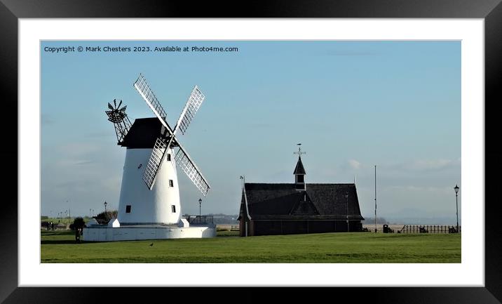 Lytham St Annes windmill Framed Mounted Print by Mark Chesters