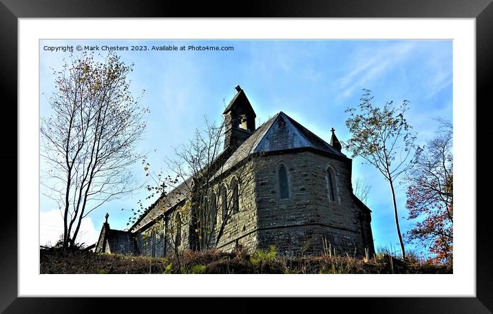 The Heavenly Nantgwyllt Church Framed Mounted Print by Mark Chesters