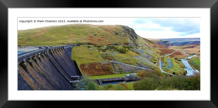 Majestic Elan Valley Reservoirs Framed Mounted Print by Mark Chesters
