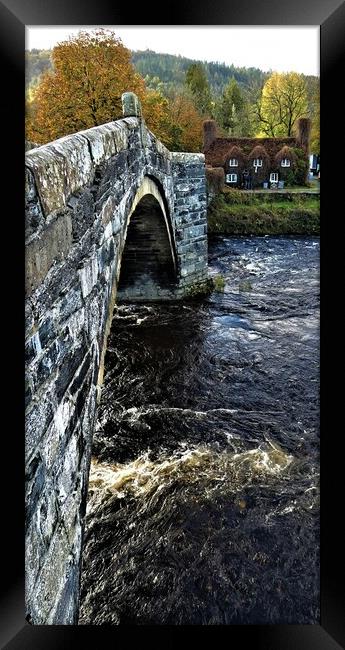Tu Hwnt i’r Bont and bridge and cafe Framed Print by Mark Chesters