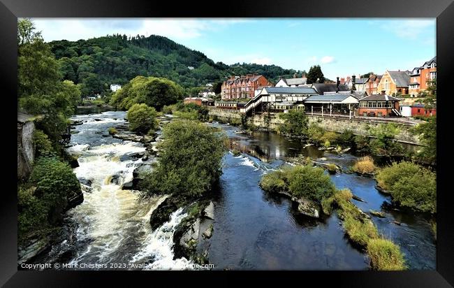 The Majestic Llangollen River Dee Framed Print by Mark Chesters