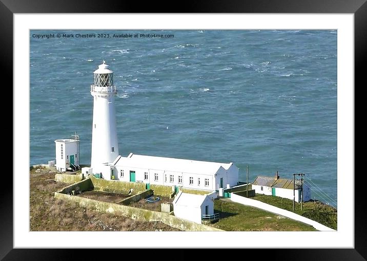 Majestic South Stack Lighthouse Framed Mounted Print by Mark Chesters