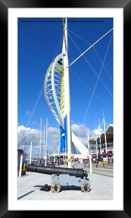 Towering Over Portsmouth Framed Mounted Print by Mark Chesters