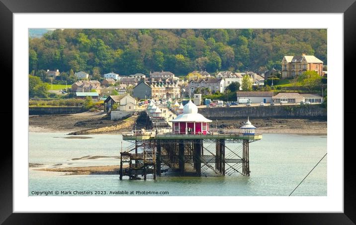 Garth pier Framed Mounted Print by Mark Chesters