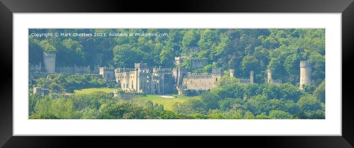 Gwrych Castle from the A55 Framed Mounted Print by Mark Chesters