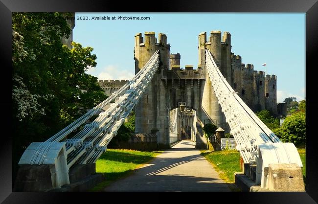 Conwy Suspension Bridge Framed Print by Mark Chesters