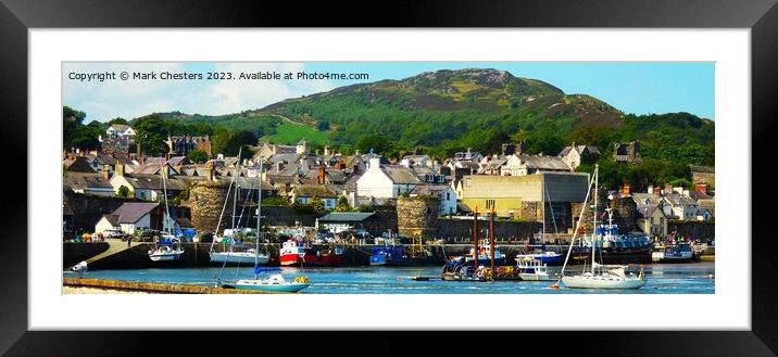 Conwy Town Framed Mounted Print by Mark Chesters