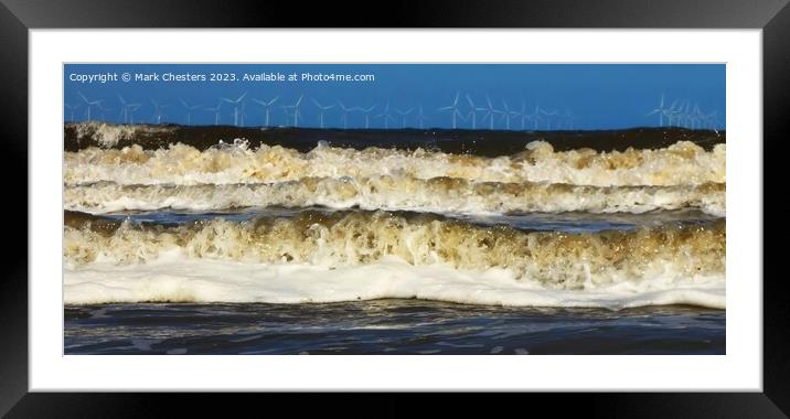 "Fierce Ocean Symphony" Framed Mounted Print by Mark Chesters