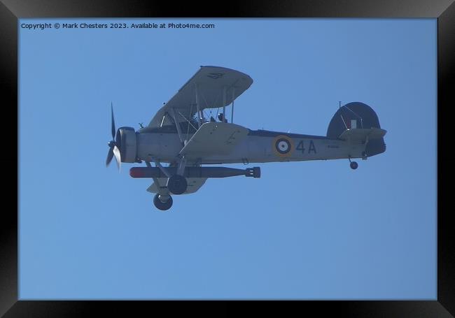 Swordfish Biplane Framed Print by Mark Chesters