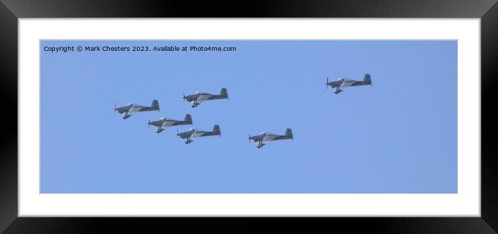 Team Raven at Blackpool airshow Aug 2023 Framed Mounted Print by Mark Chesters