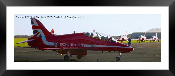 Close up photo of a Red Arrow Framed Mounted Print by Mark Chesters