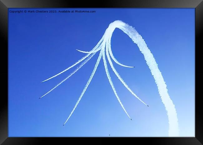 Unveiling the Red Arrows Precision Framed Print by Mark Chesters