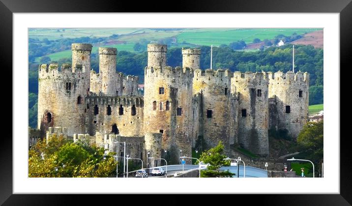 This famous Conwy castle Framed Mounted Print by Mark Chesters