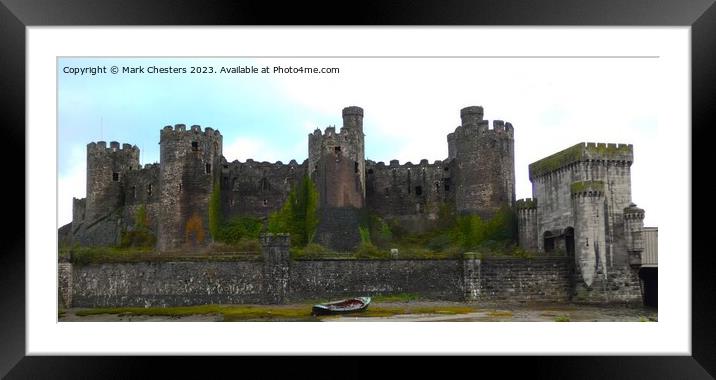 Conwy Castle Framed Mounted Print by Mark Chesters