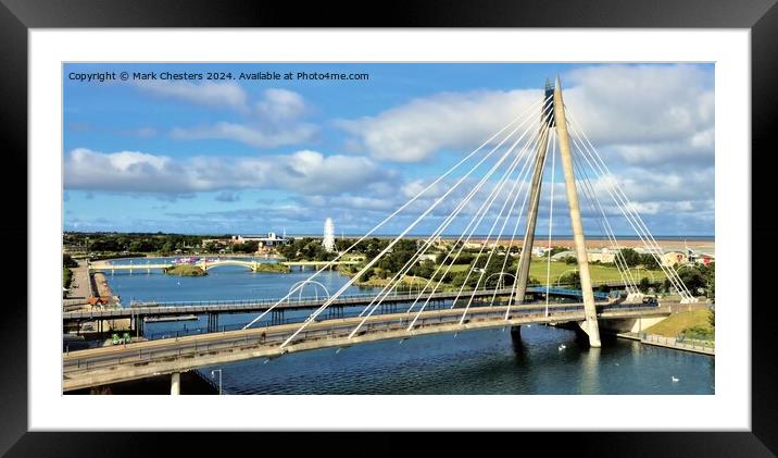 Southport Marine Way Bridge  Framed Mounted Print by Mark Chesters