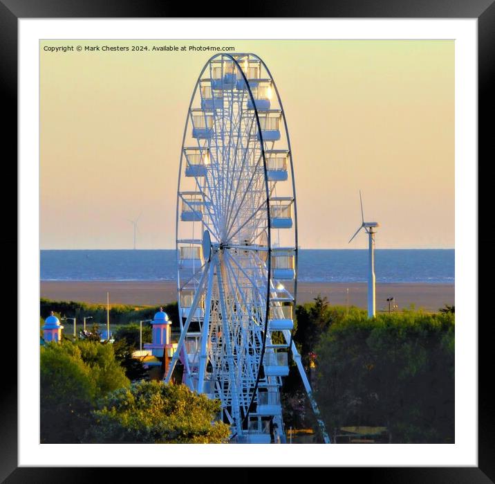 Southport ferris wheel Framed Mounted Print by Mark Chesters