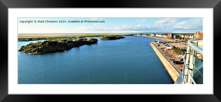 Southport Marine Lake Framed Mounted Print by Mark Chesters