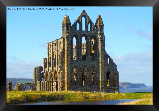 Whitby Abbey Framed Print by Mark Chesters