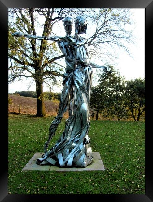 Romantic First Dance Sculpture  Framed Print by Mark Chesters