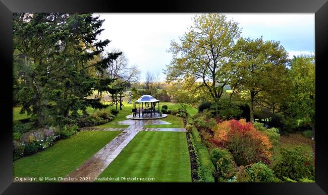 Autumn Colour Gardens Framed Print by Mark Chesters