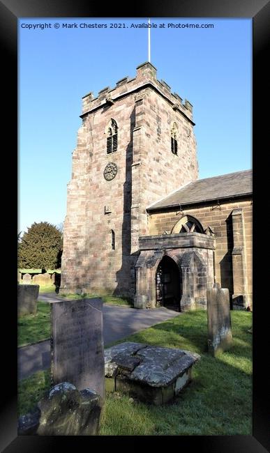 Majestic 13th Century Church Tower Framed Print by Mark Chesters