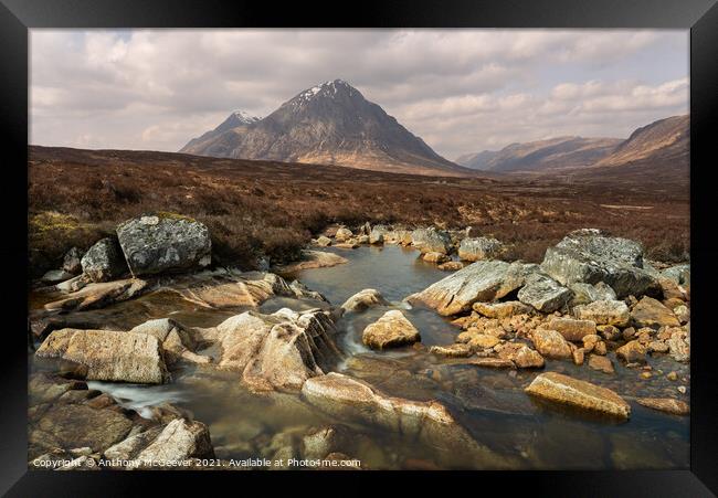 Glencoe and the Buachaille Etive Mòr  Framed Print by Anthony McGeever