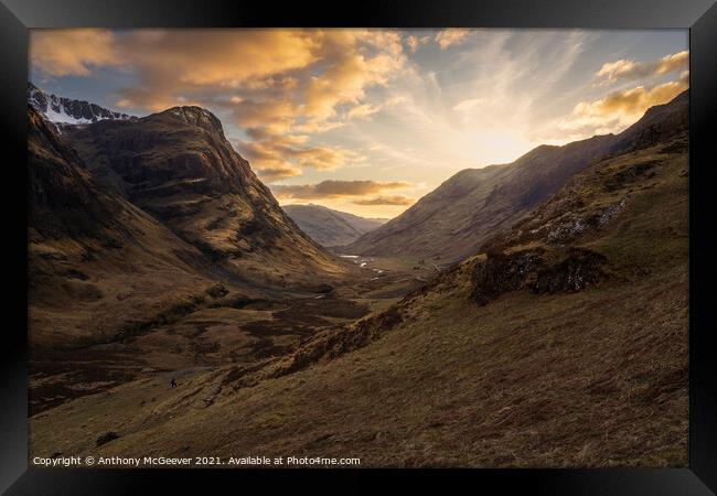 Memories of Glencoe Framed Print by Anthony McGeever