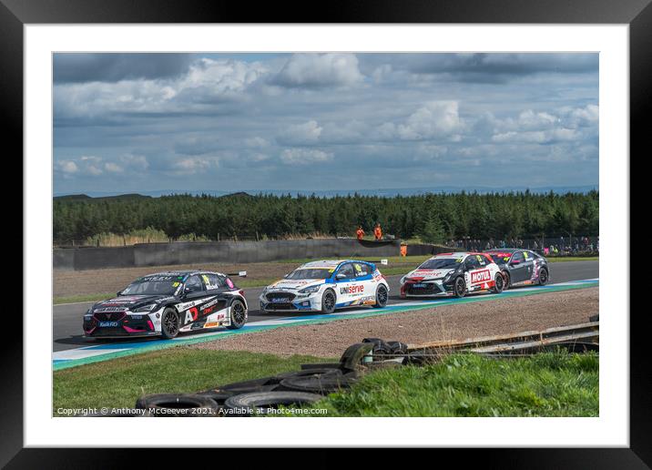 British touring car championship 2021 Framed Mounted Print by Anthony McGeever