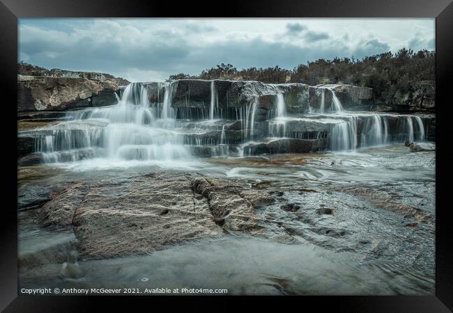 Mystical Cascade Framed Print by Anthony McGeever