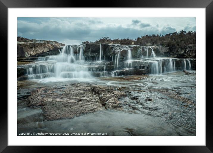 Mystical Cascade Framed Mounted Print by Anthony McGeever
