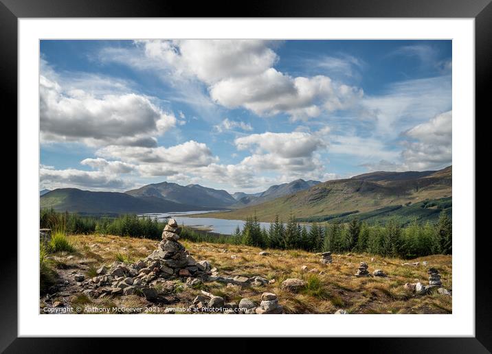 Loch Loyne Viewpoint  Framed Mounted Print by Anthony McGeever