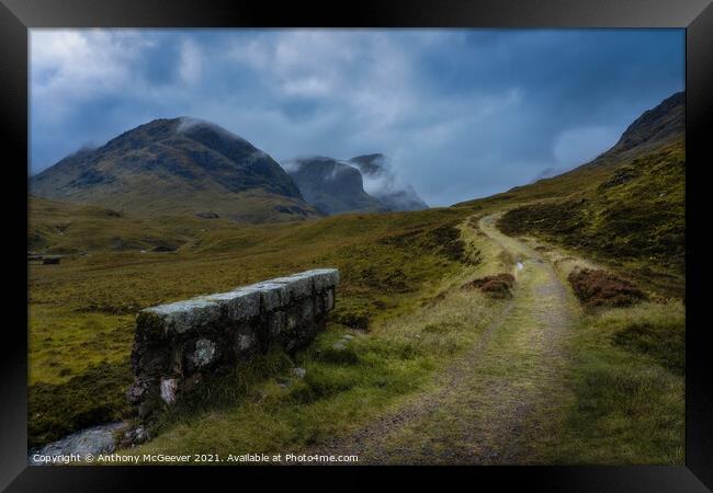 The Old Road  Framed Print by Anthony McGeever