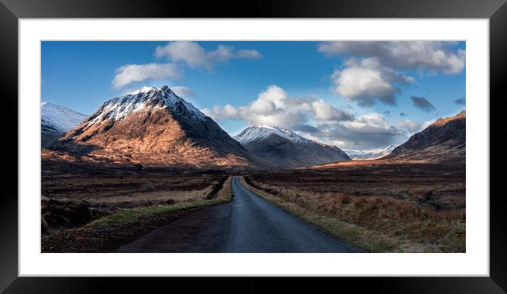 The Road to Glen Etive  Framed Mounted Print by Anthony McGeever