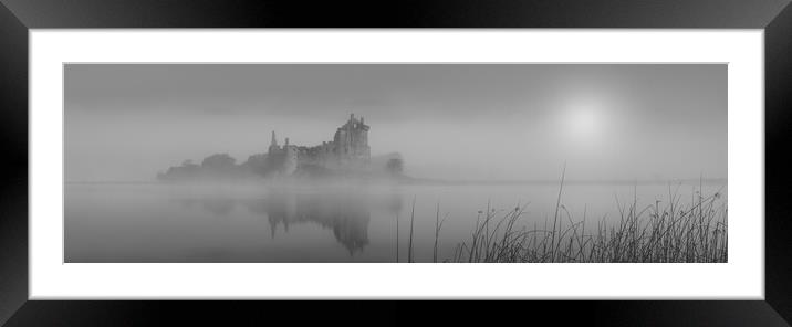 Kilchurn Castle Misty Sunrise  Framed Mounted Print by Anthony McGeever