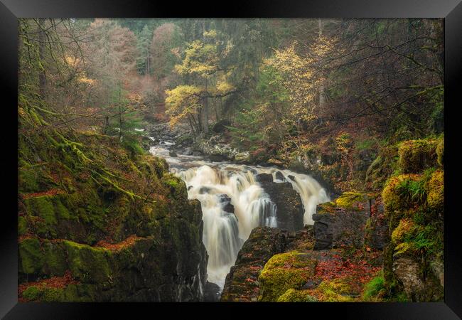 Dunkeld the Black Linn Falls Framed Print by Anthony McGeever