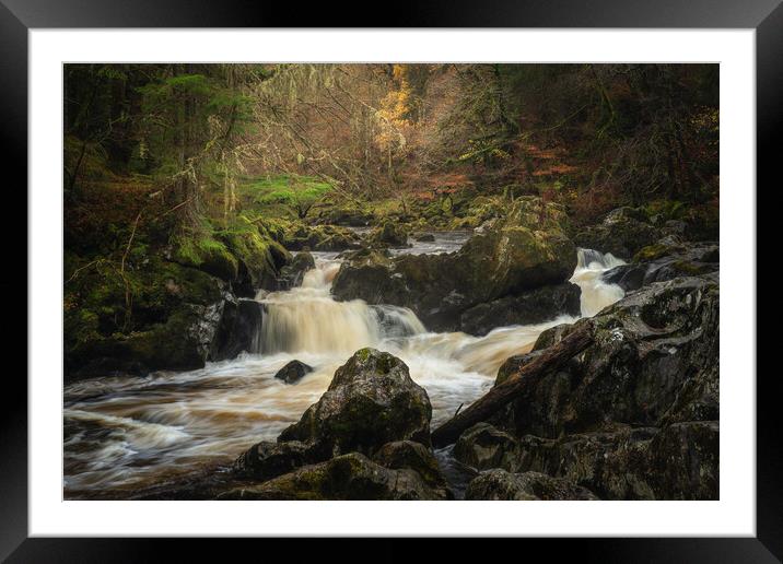 The River Braan at Dunkeld Framed Mounted Print by Anthony McGeever