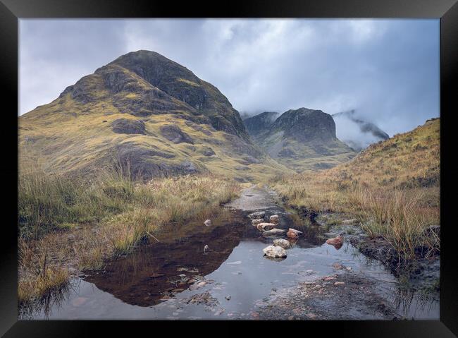 The three sisters of Glencoe  Framed Print by Anthony McGeever