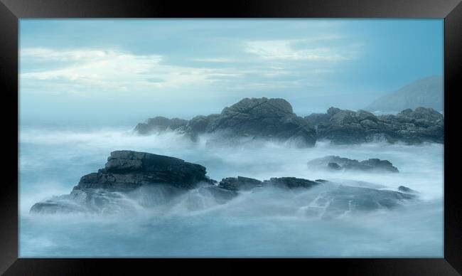 Rocks and waves at Cove  Framed Print by Anthony McGeever