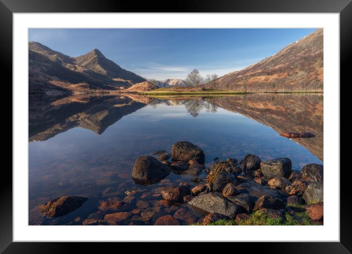 Loch Leven and the Pap of Glencoe  Framed Mounted Print by Anthony McGeever