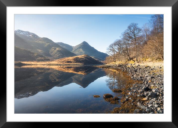 Hazy Sunrise on Loch Leven  Framed Mounted Print by Anthony McGeever