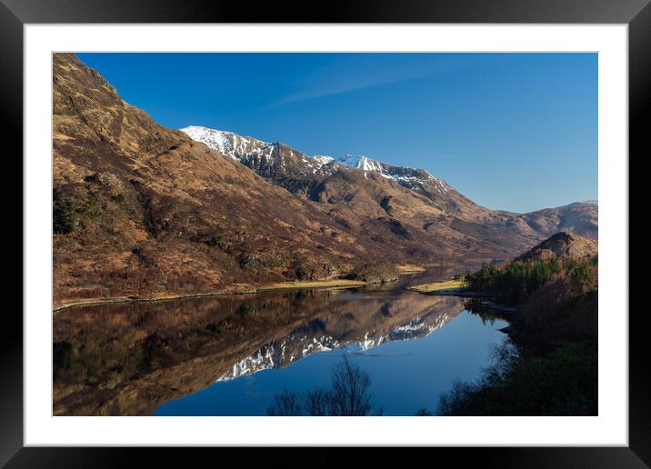 Loch Leven Reflections Framed Mounted Print by Anthony McGeever