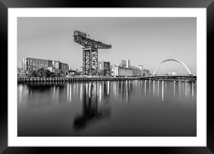 Finnieston Crane and Squinty Bridge  Framed Mounted Print by Anthony McGeever
