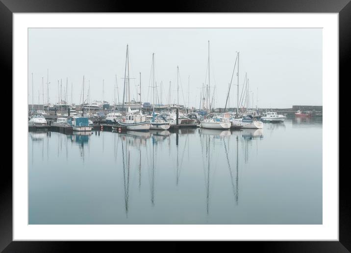 Haar on Anstruther Harbour  Framed Mounted Print by Anthony McGeever