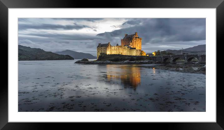 Eilean Donan Castle at night  Framed Mounted Print by Anthony McGeever